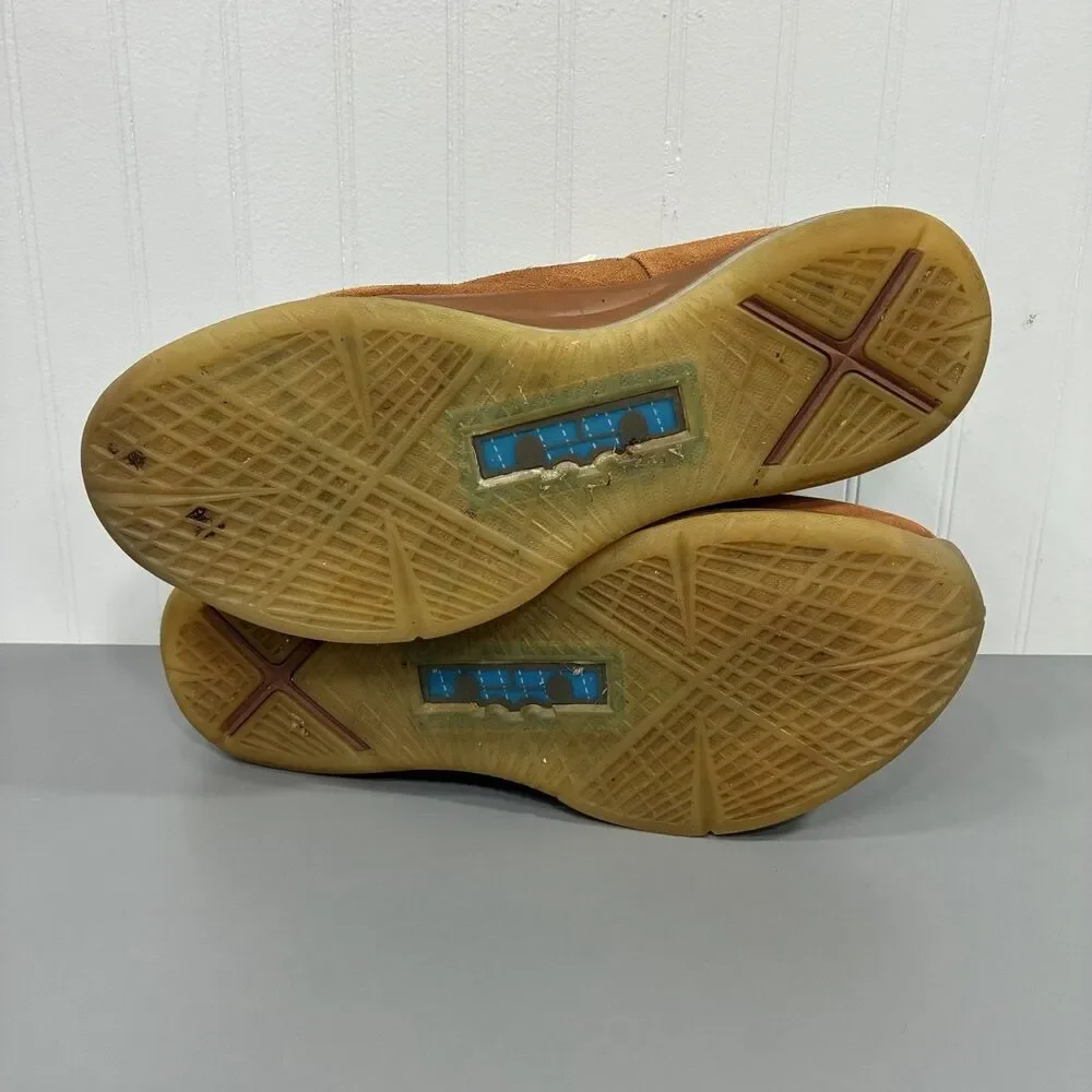 Nike LeBron 10 X EXT QS Hazelnut Brown Suede Size 13 607078-200 LeBronX Sneaker